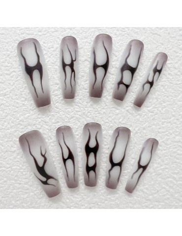 Dark wind irregular flame - White