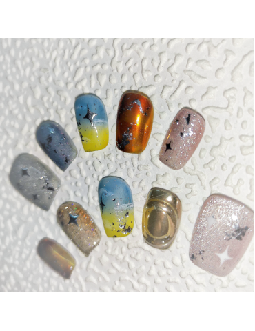 Colorful shining stars