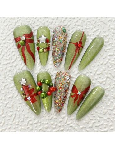 Grass green flash Christmas style