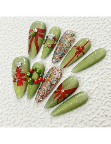 Grass green flash Christmas style