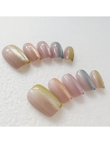 Colorful candy cat eyes gel