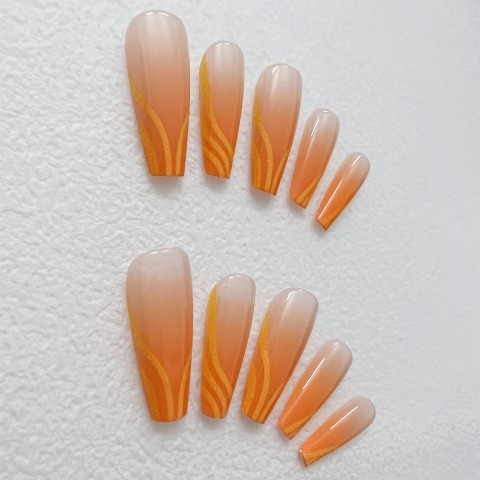 Gradual sunset orange lines