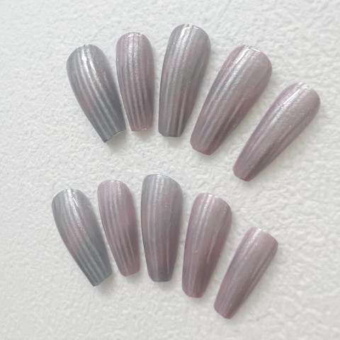 Striped cat eye gel